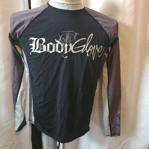 Body Glove Mens Crew Neck L/S Logo Graphic Print T-shirt UVP Technology XL